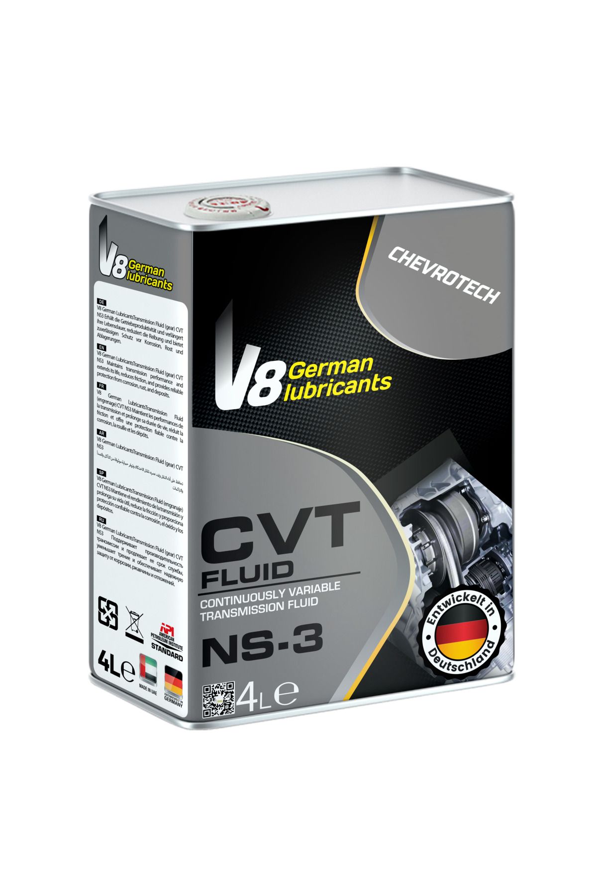 SAMER-V8 German Lubricants NS III CVT Fluid – Continuously Variable Transmission Fluid – 4 Liters 1