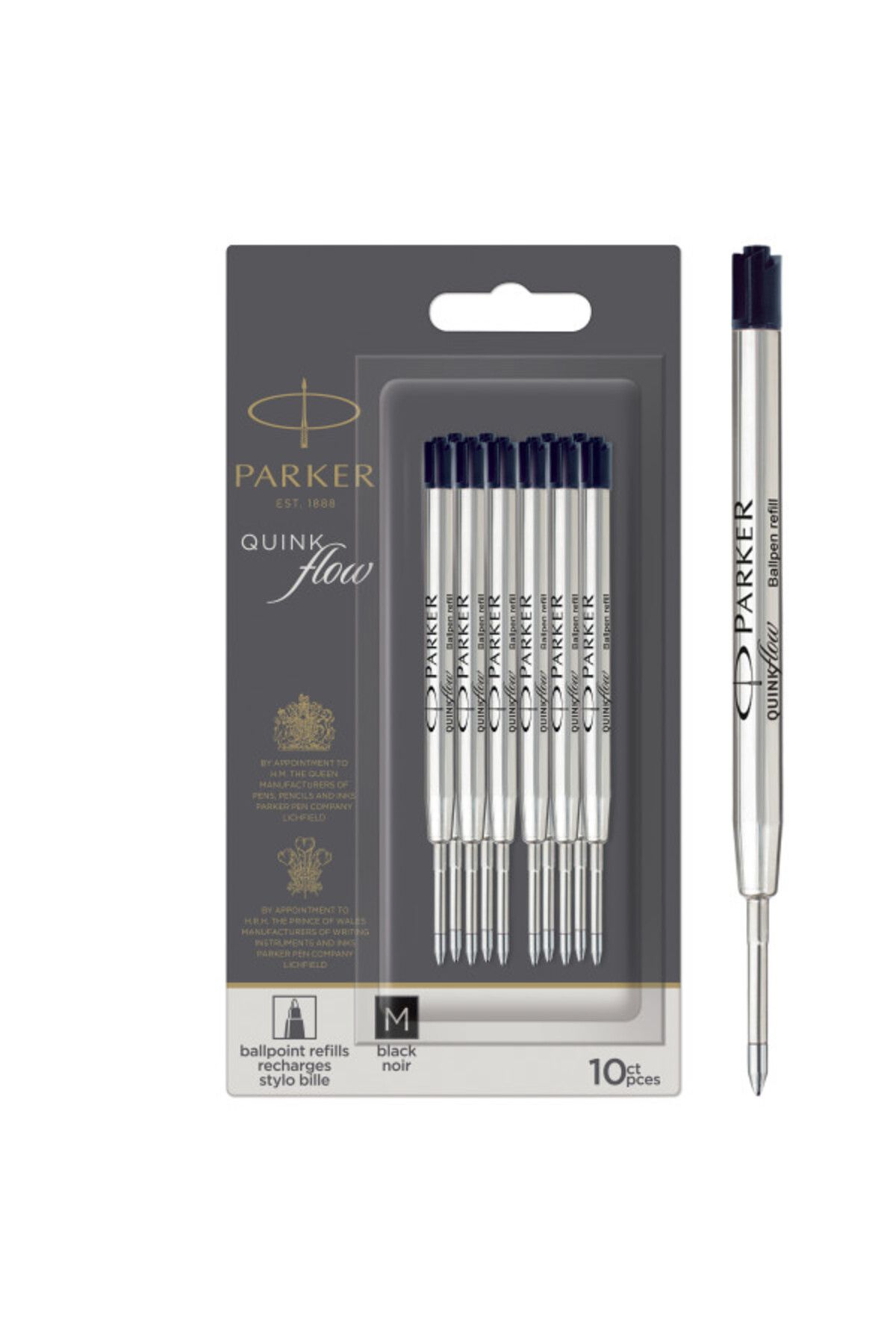 Parker Pix Negru - Mediu - Set De 10 - One Size