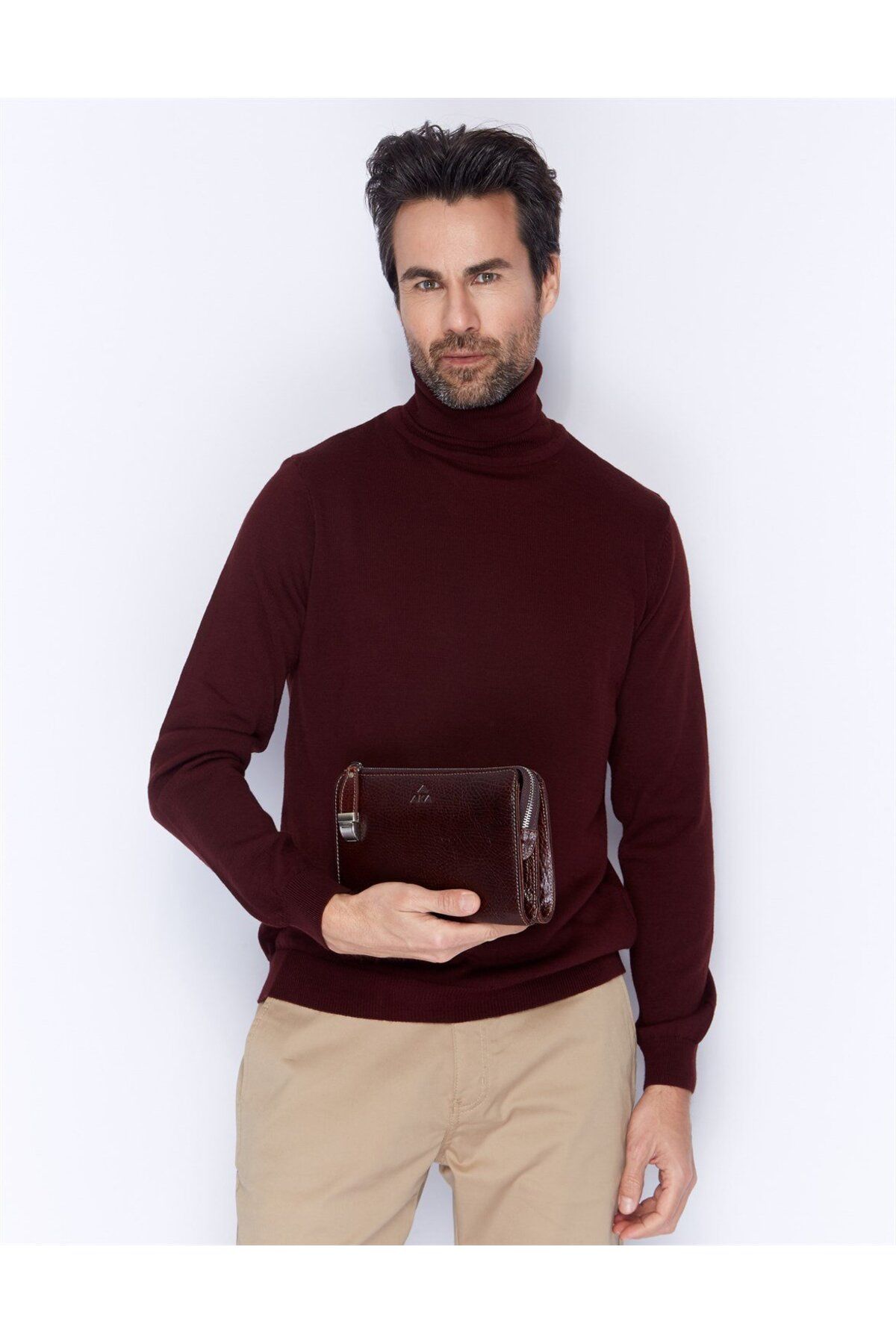 Aka-Brown Leather Handbag - 319 61 2