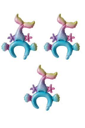 Öz Ambalaj Deniz Kızı Doğum Günü Parti Tacı [3 Adet]