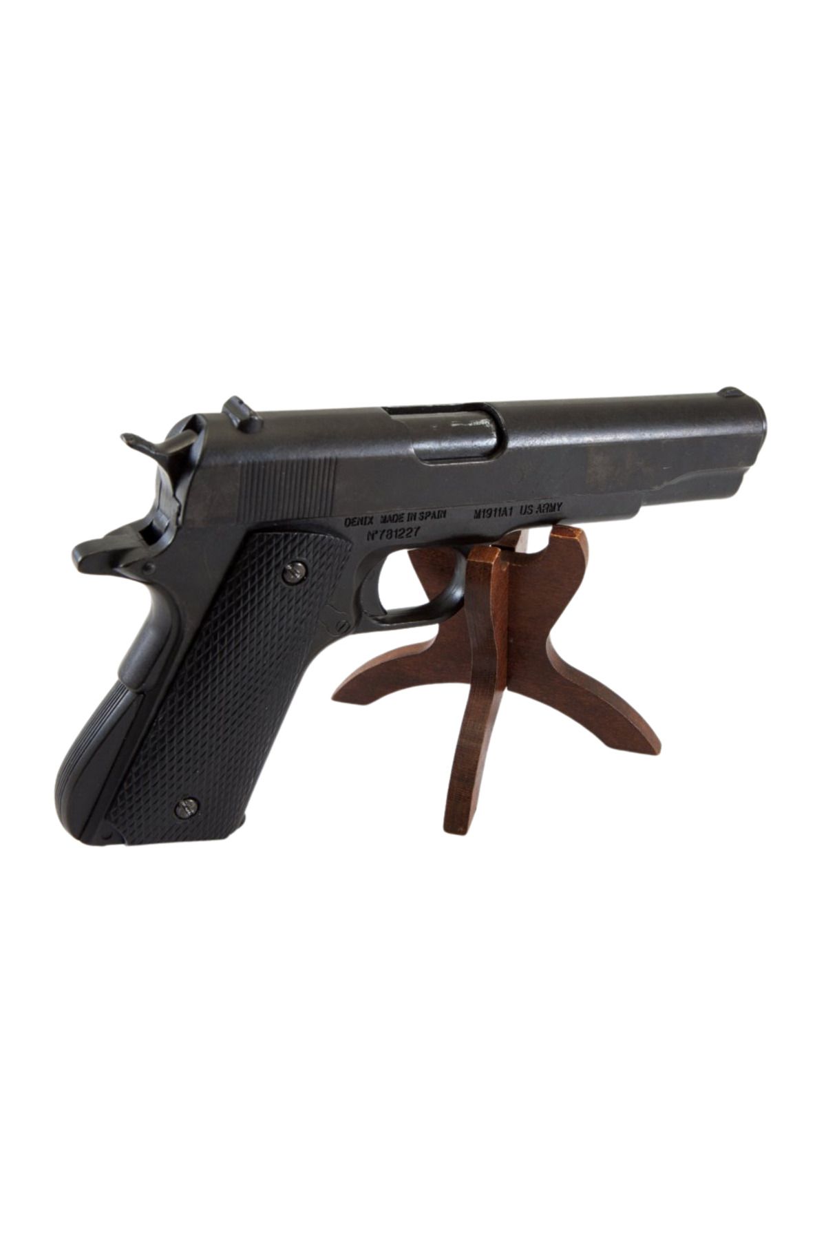 ITSOLD Denix Colt M1911 Siyah Mat Metal Eskitme Dekoratif Obje - 1911 AMERİKA