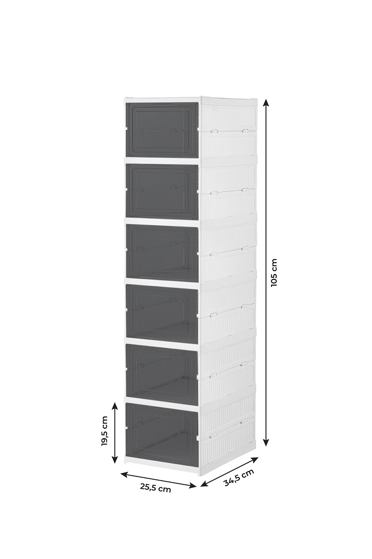Kitchen Life-6-Shelf Foldable Shoe Rack Portable Multipurpose Spacious Cabinet and Shelf 8