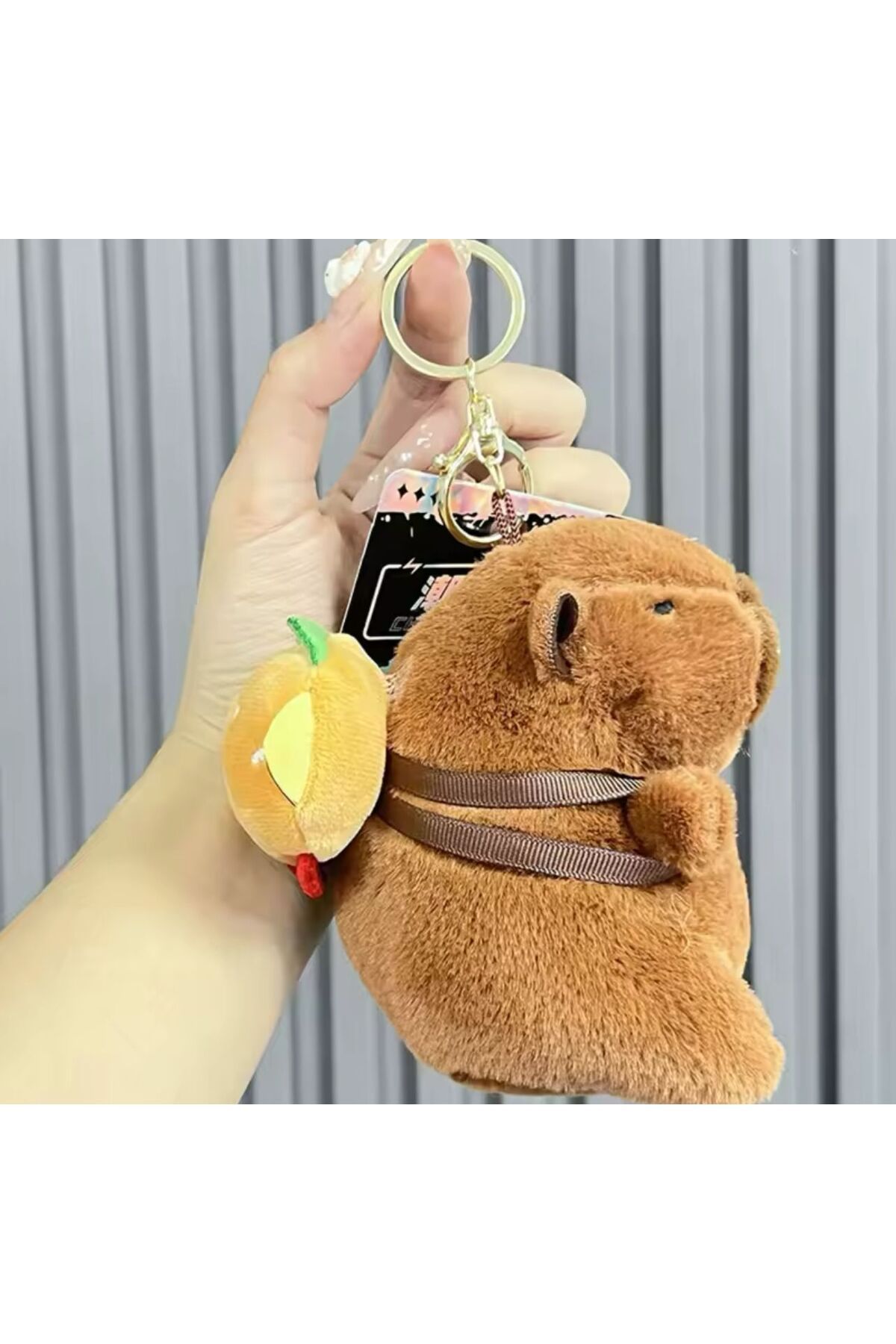 HEY GİDİ GİFT sevimli Kapibara Peluş / İçi Yumuşak / Peluş Anahtarlık / Capybara Oyuncak / Figür Yüksek Kalite