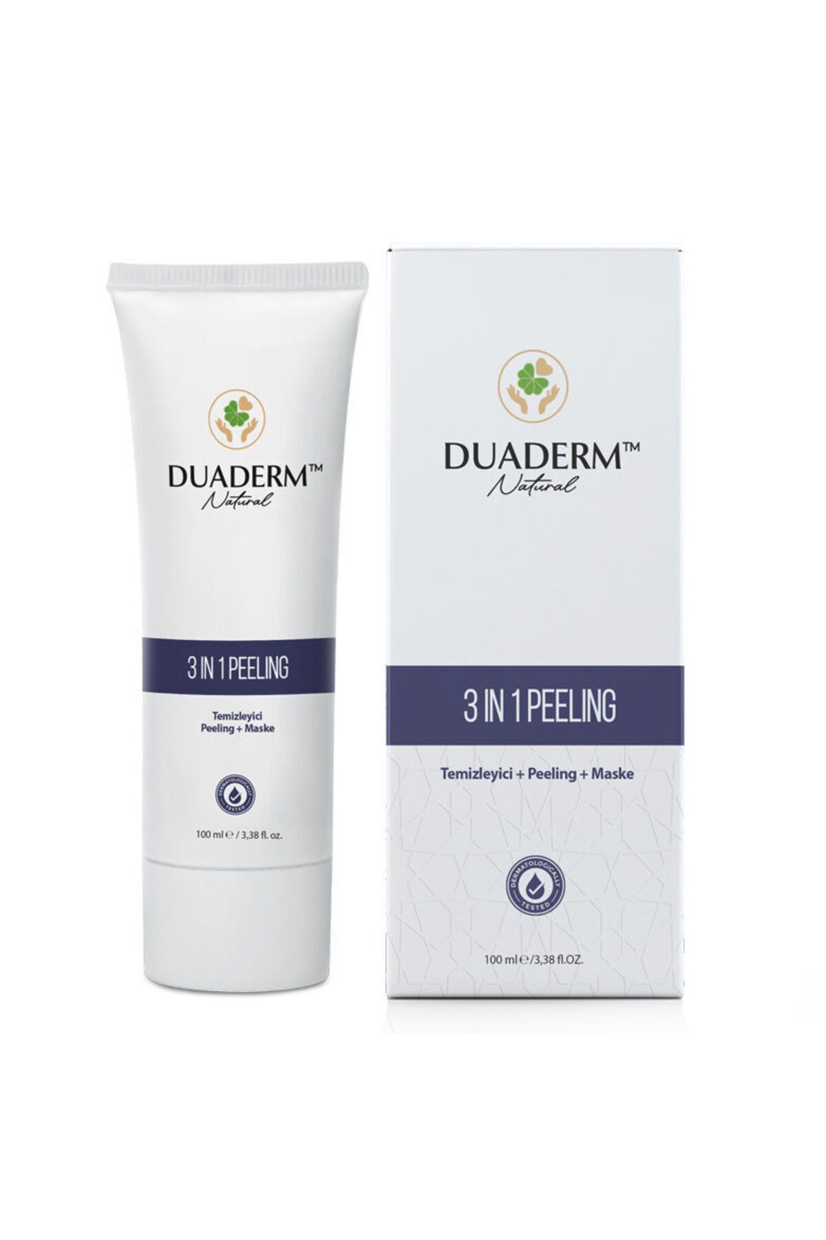 Duaderm 3in1 Cilt Temizleyici Peeling Maske 100 ml