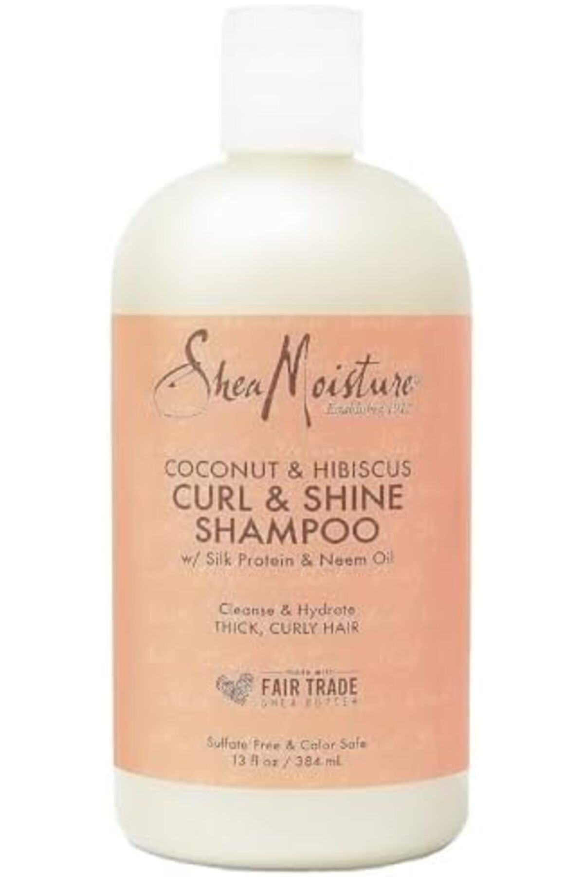 Shea Moisture-Coconut & Hibiscus Curl & Shine Shampoo For Unisex 13 Oz, Multi, 384 ml (Pack Of 1) 2