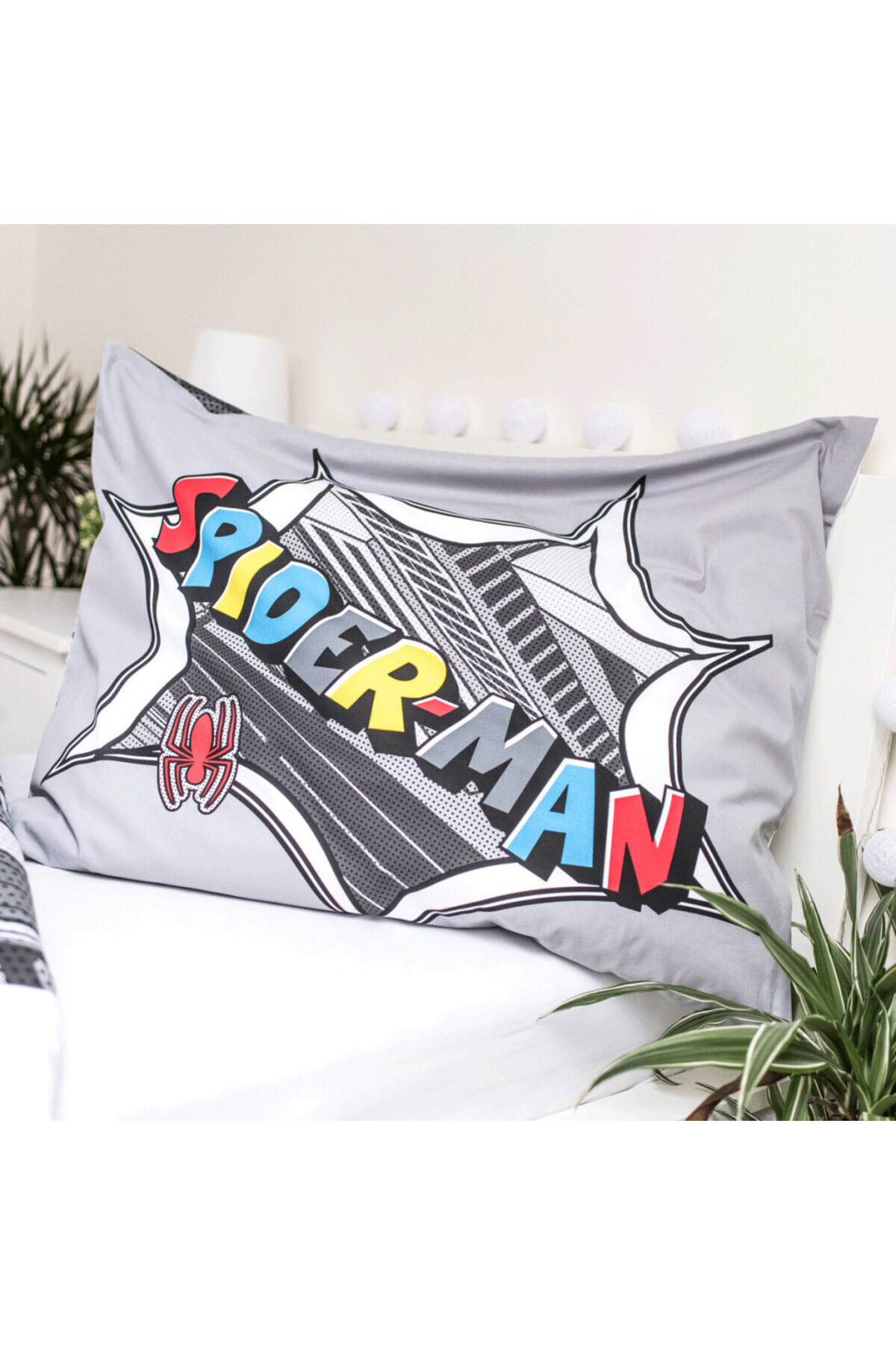 SPIDERMAN-2-piece bedding set, Duvet cover, 140x200 cm, pillowcase, 70x90 cm, Multicolor, Spiderman 4