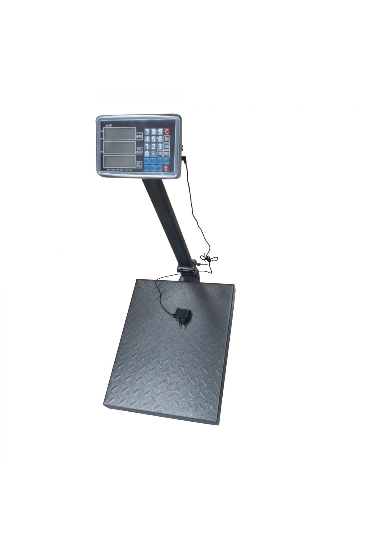 Depox-Cantar cu platforma, brat rabatabil, display LCD, metalic, albastru 3