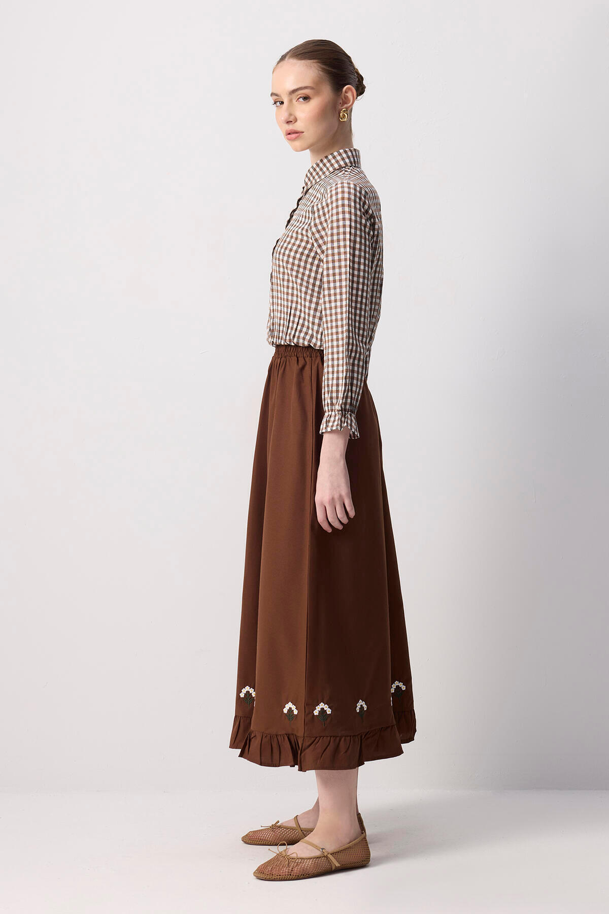 Touché Privé-Plaid Shirt Skirt Suit 3