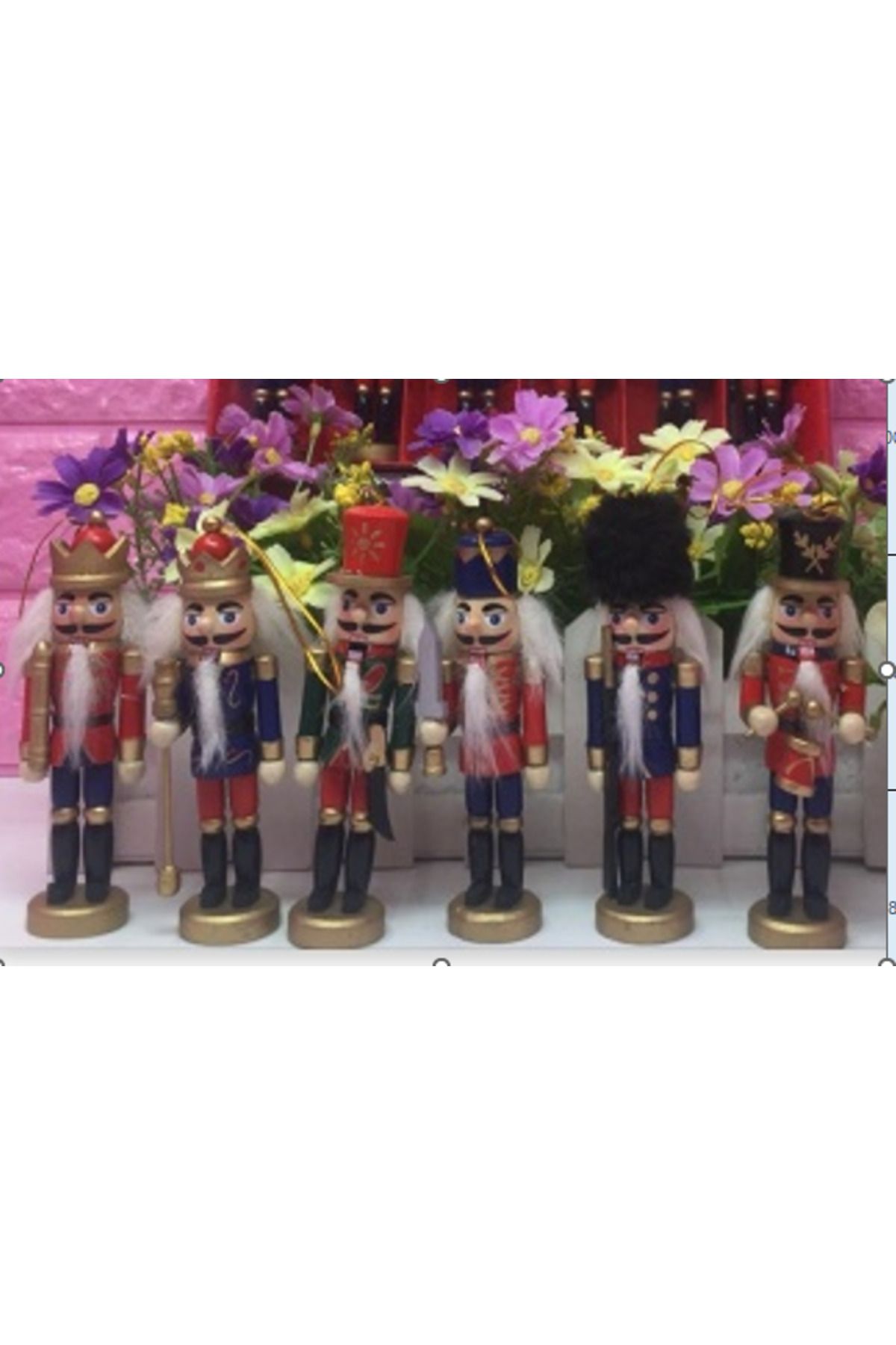 ROİSYA KURŞUN ASKER AHŞAP DEKORATİF EŞYA (6lı SET 13CM)