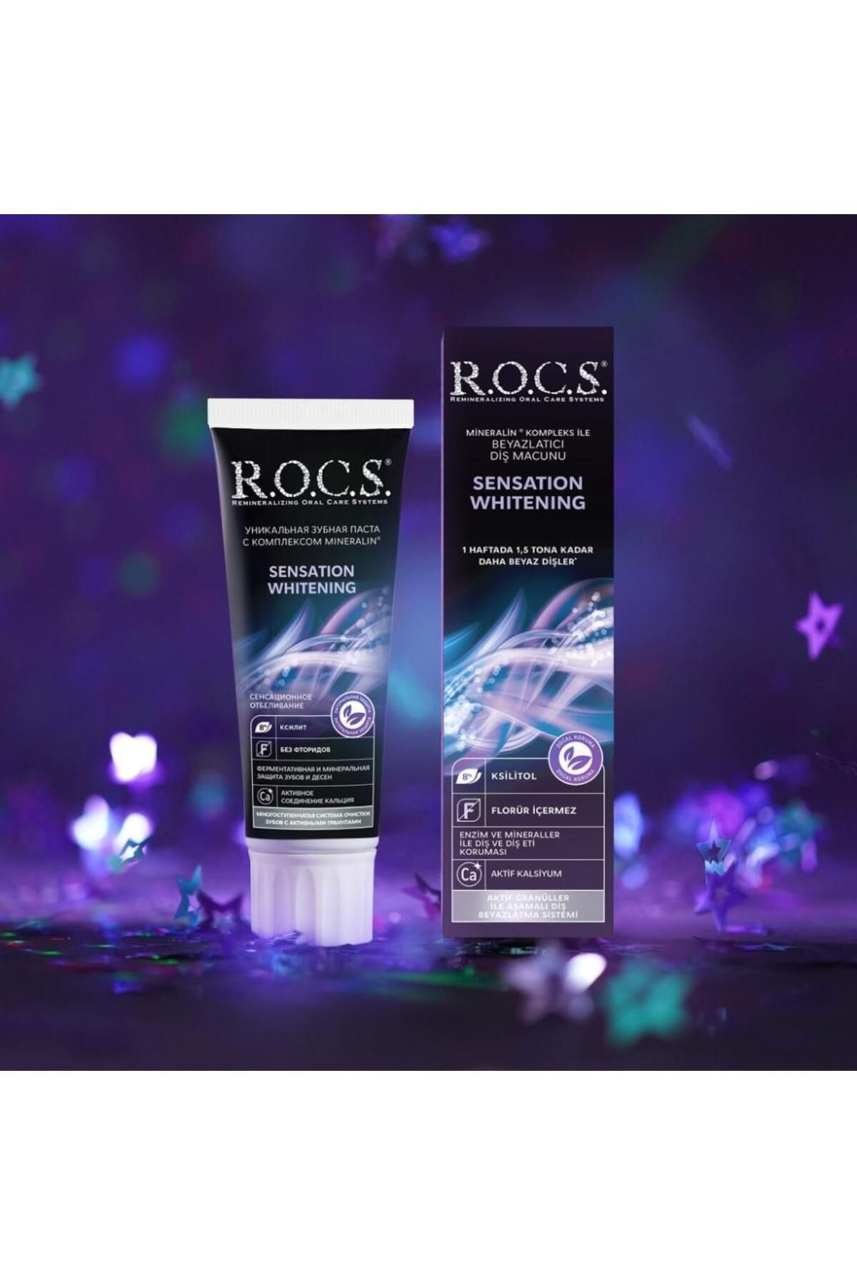 R.O.C.S.-Sensation Whitening Toothpaste 60 ml Extra Whitening Toothpaste (2 Pcs) 3