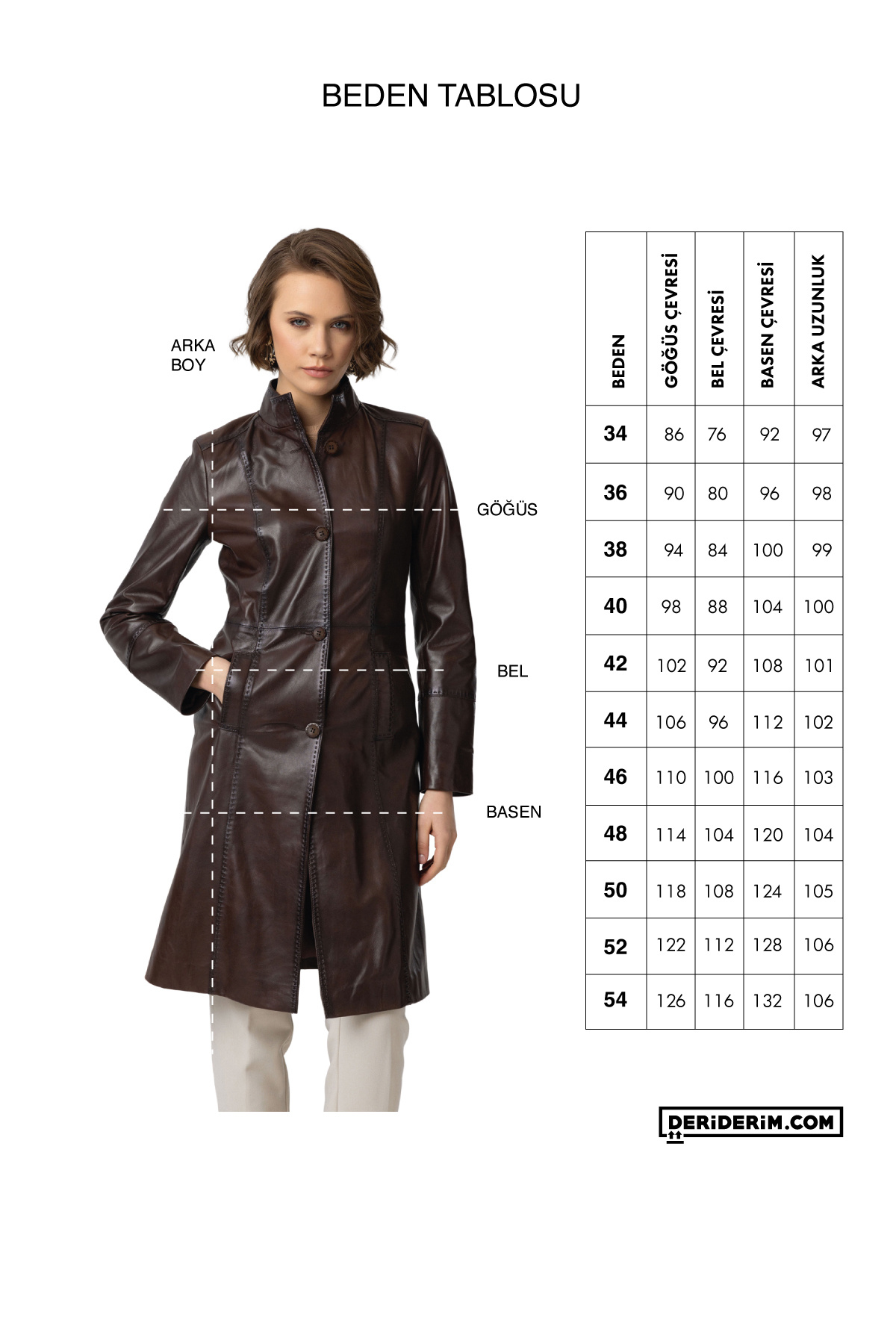 Deriderim-Brown Laura Long Buttoned Slim Fit Lined Long Women's Genuine Leather Coat 7