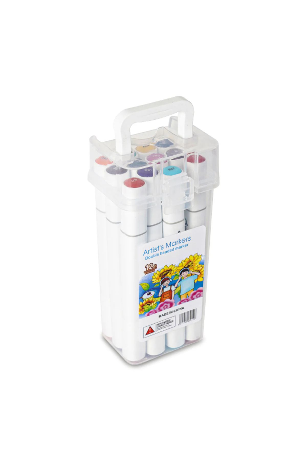 KfksStore 12 Parça Çift Taraflı Marker Boya Kalemi