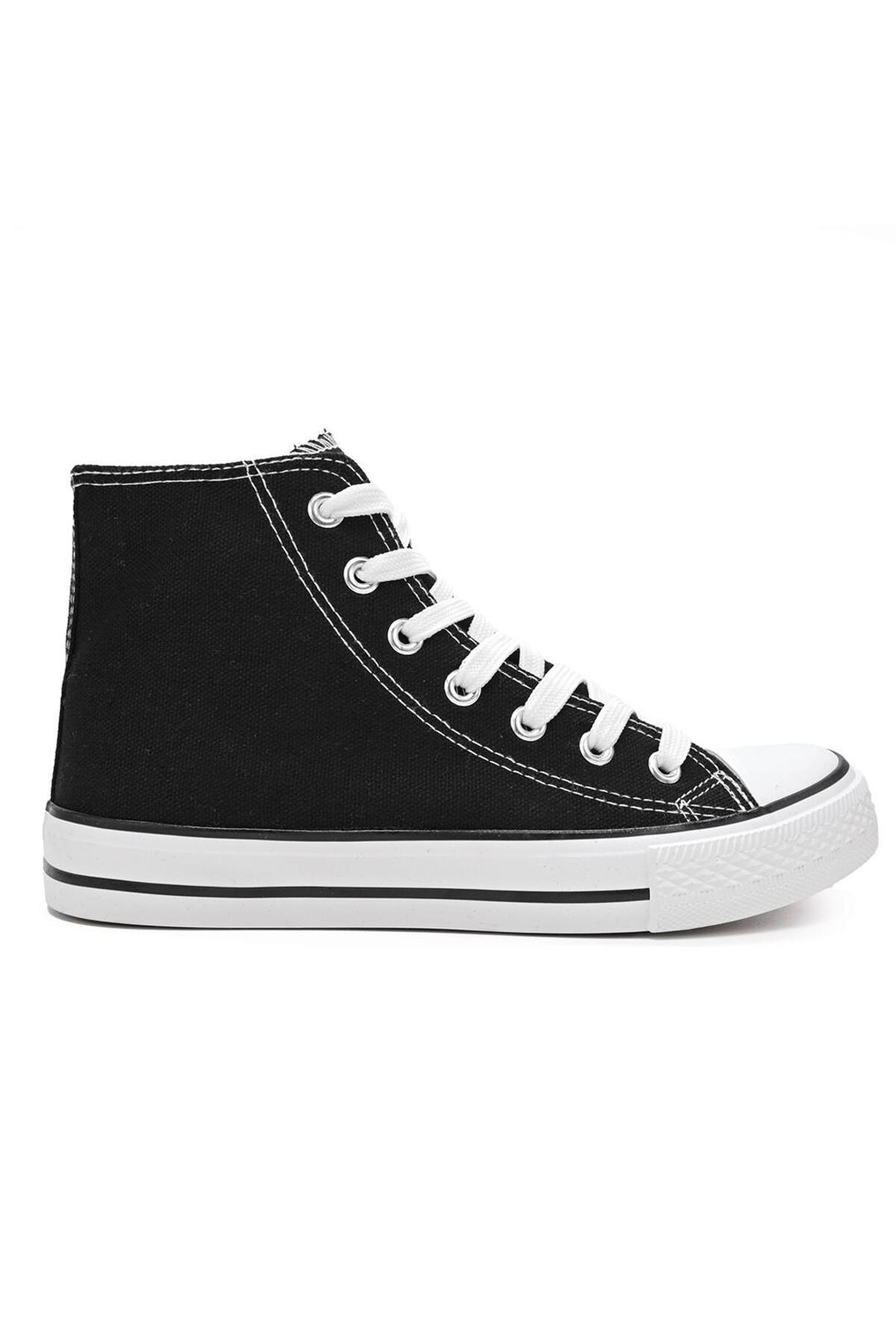 Tmall Tenisi Inalti De Barbati,material Textil,,negru Cu Alb Masculin - 43