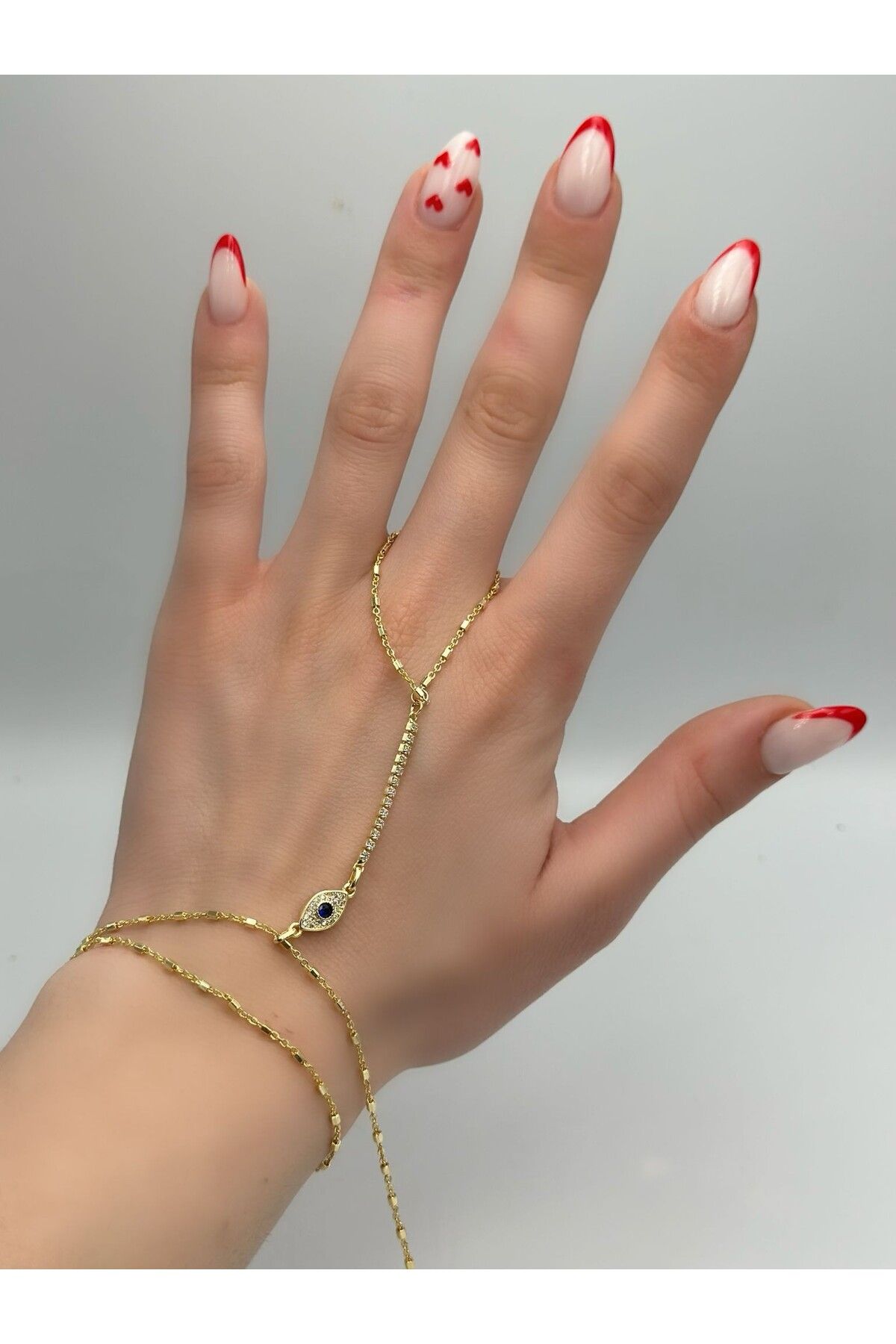 MyladyAccessoriess Zirkon Taş Ve Göz Detaylı Çelik Şahmeran