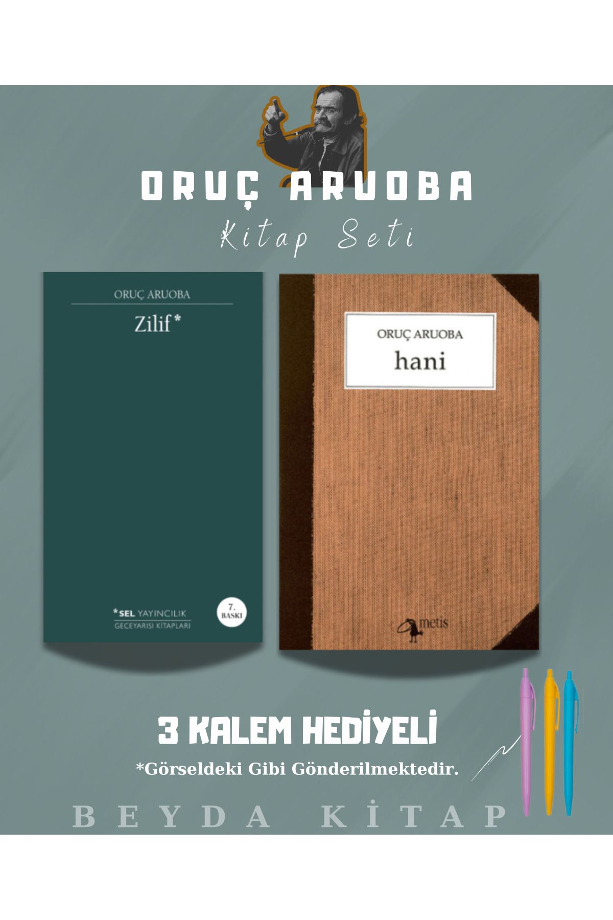 Metis Yayınları Zilif - Hani - Oruç Aruoba - Kitap Seti - Kalem Hediyeli - ORCARBA