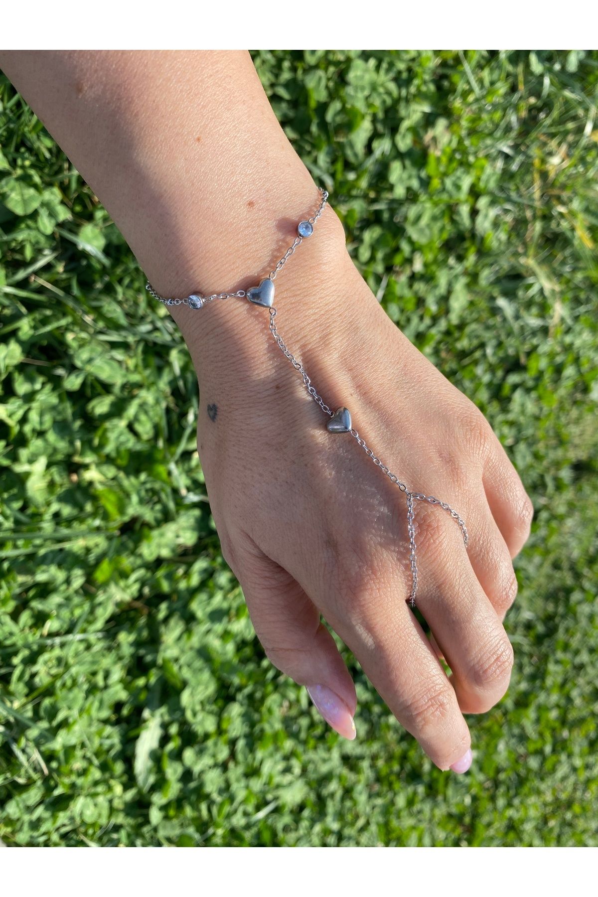 kurukafagift Şahmaran Çelik Kalp Model Zirkon Taşlı