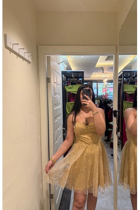 DİLA BOUTIQUE Straplez balon elbise