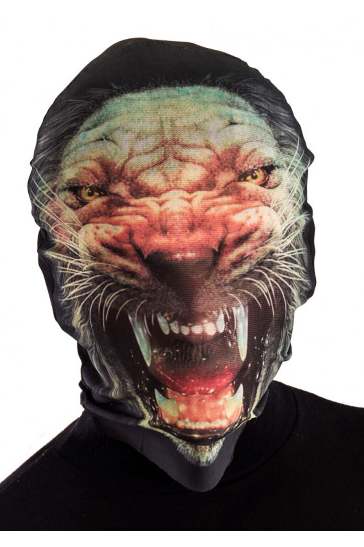 Mu Art Ahşap Mrt Kafaya Tam Geçmeli Aslan Maskesi - Streç Aslan Maskesi Model 3 Art 871301
