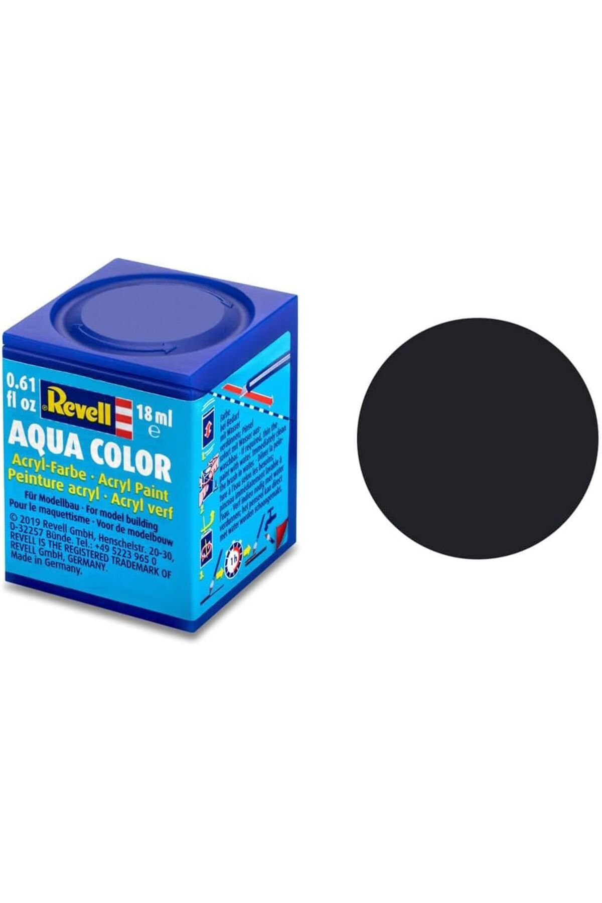 STOREMAX - Su Bazlı Maket Boyası Siyah Mat 18 Ml (36108) ELZFRNTR 1127478