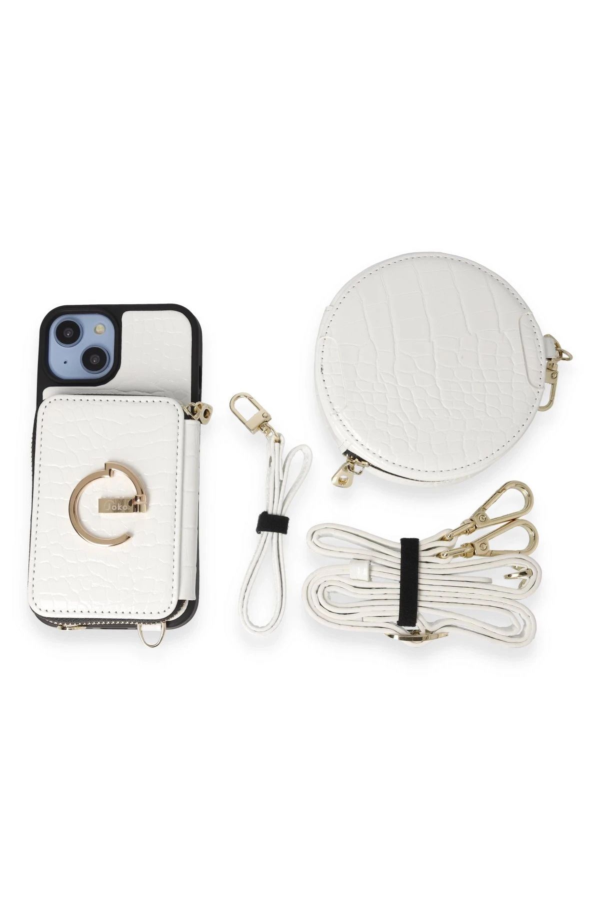 Joko iPhone 14 Uyumlu Kılıf Ermes Kapak - Beyaz
