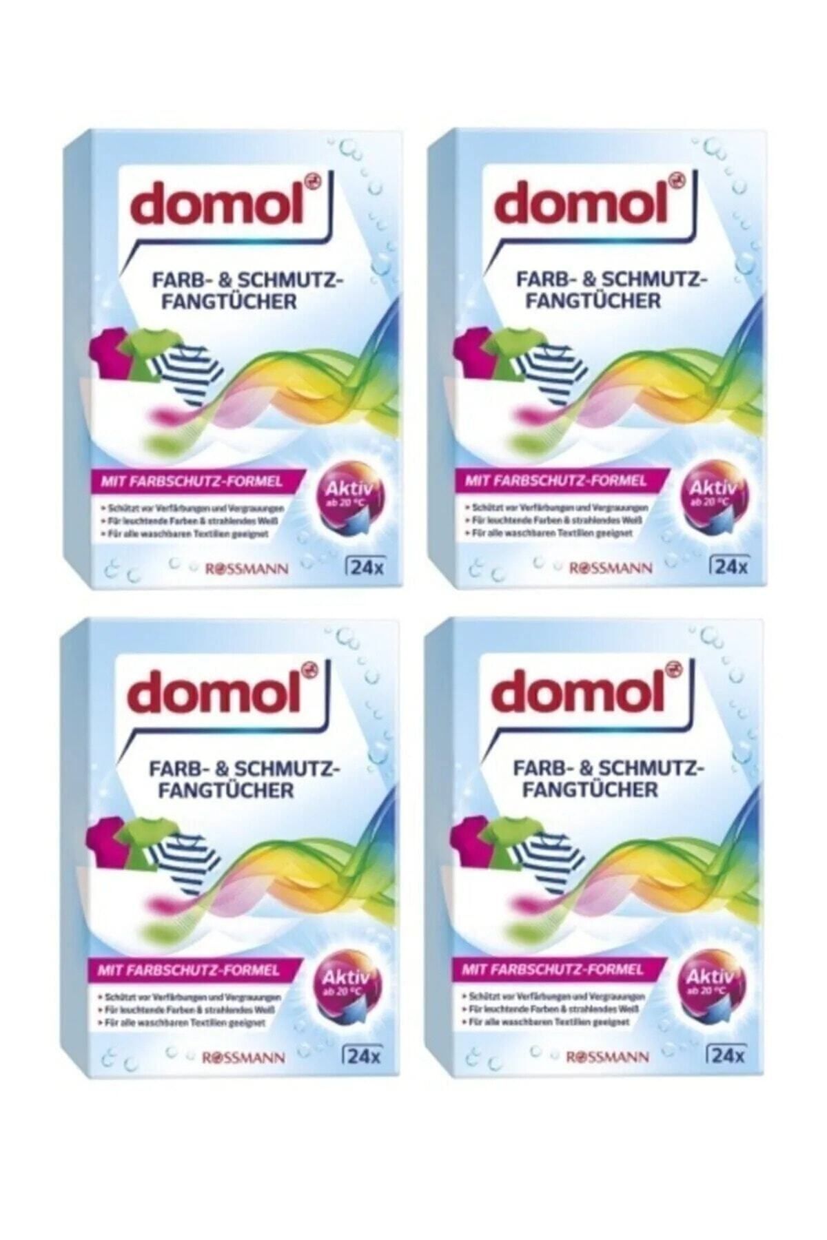 DOMOL Renk Ayırıcı Canlandırıcı Mendil 24 Lü X 4 Kutu