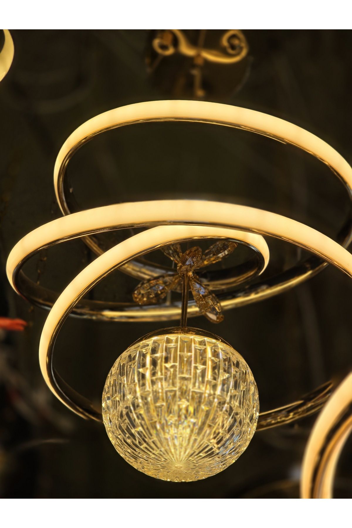 Led 3 renkli tek top led avize