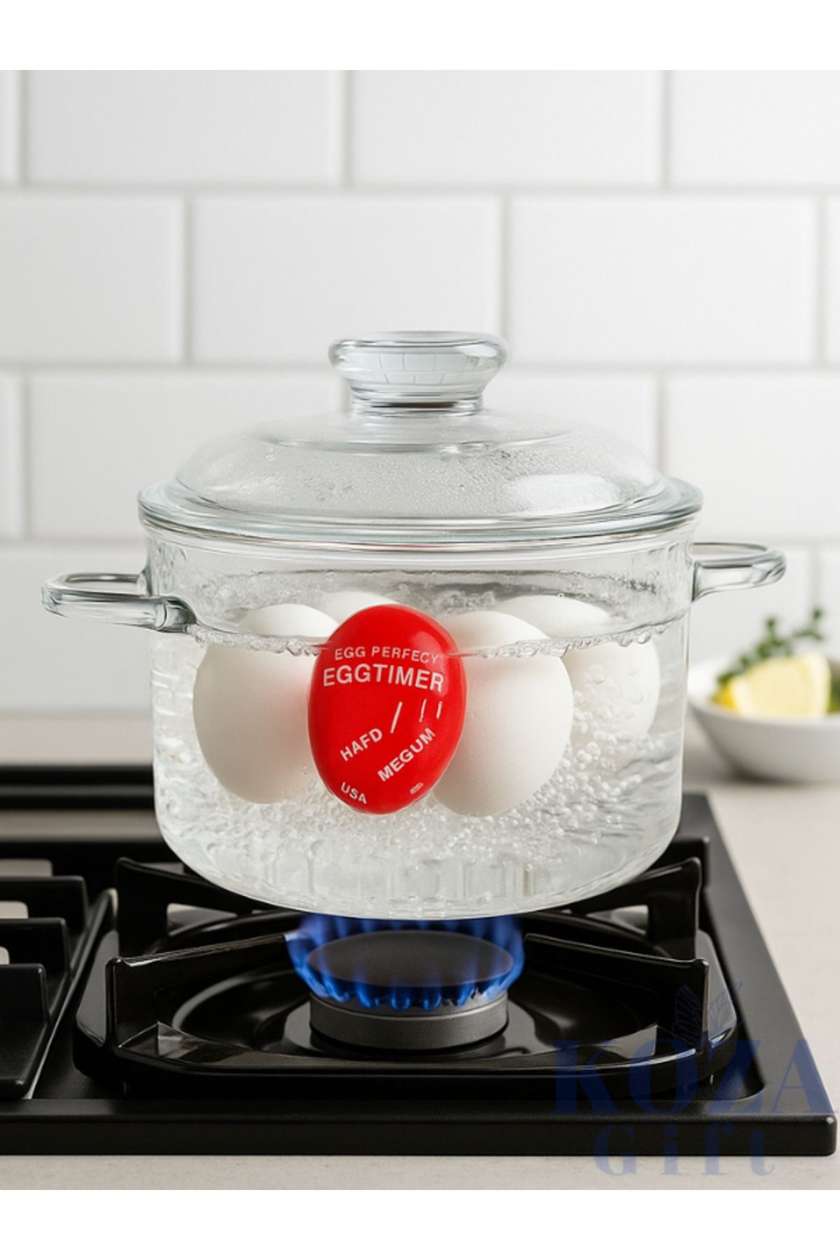 Dublör Yumurta Zamanlayıcı Egg Timer Pişirme Haşlama Süresi Aparatı Zaman Ayarlama Göstergesi
