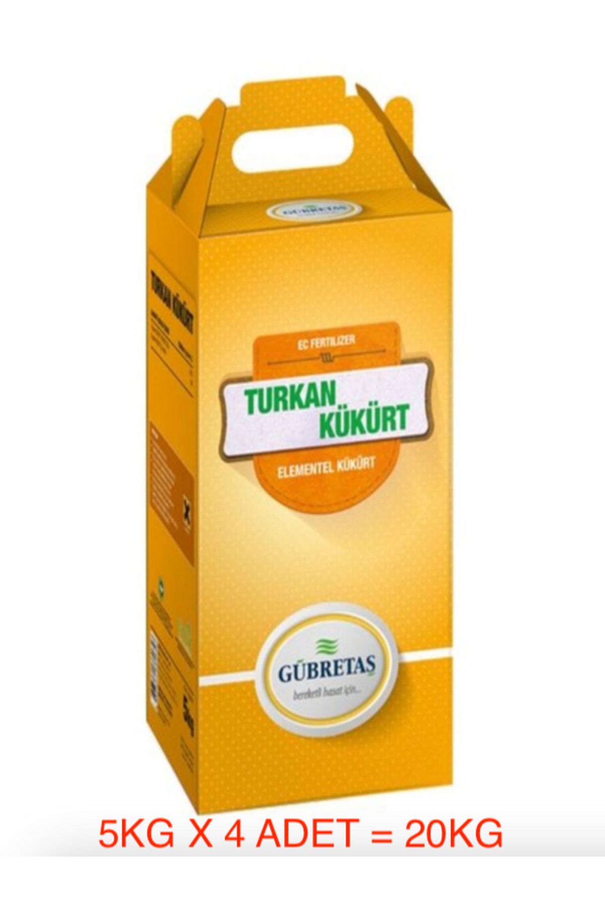 GÜBRETAŞ GÜBRETAŞ ELEMENTEL KÜKÜRT 5KG X 4ADET= 20KG