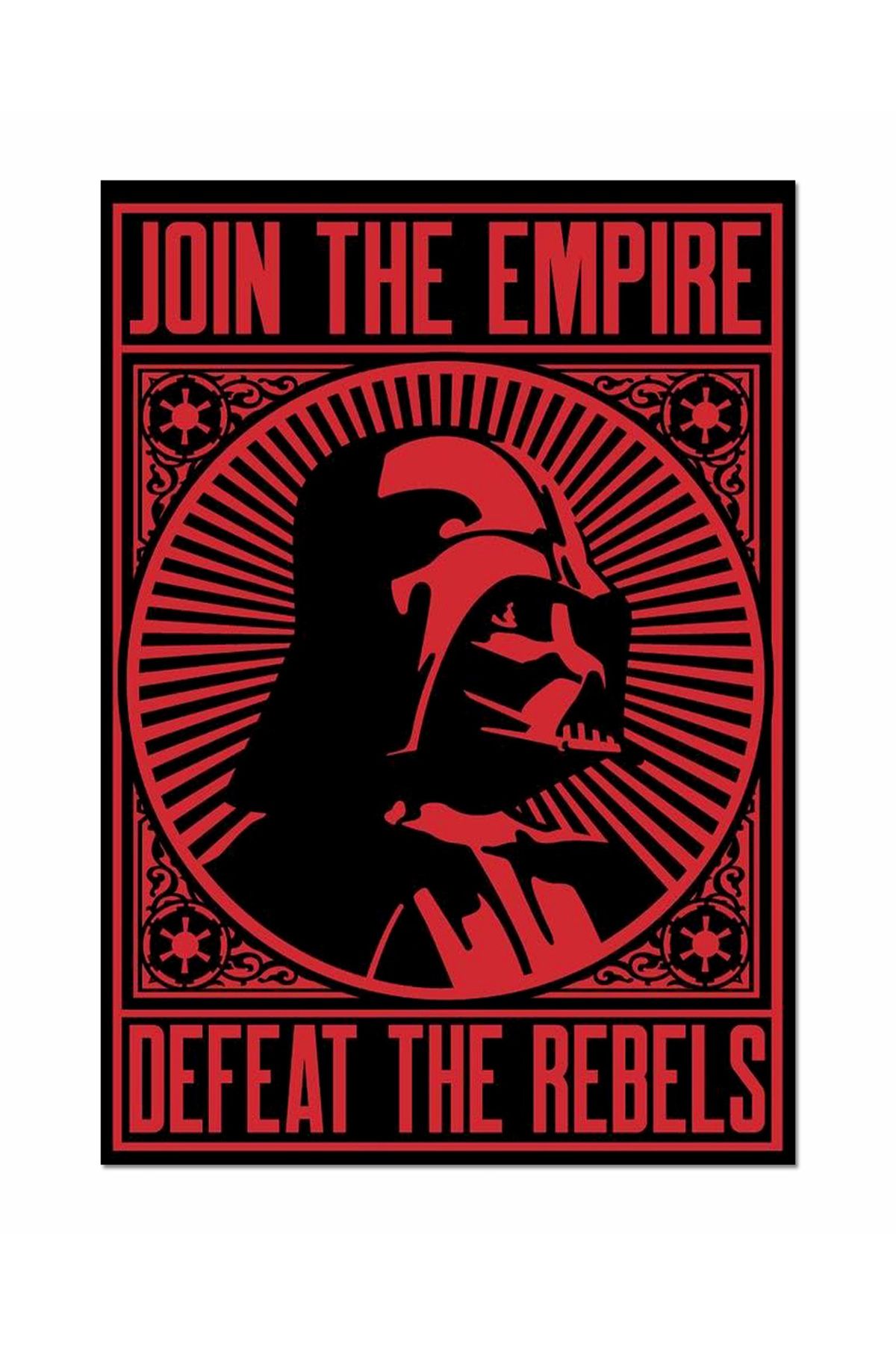 Ayabak Metal Poster Star Wars İmparatorluk - Dikey Dekoratif Metal Poster - Hediyelik Metal Poster