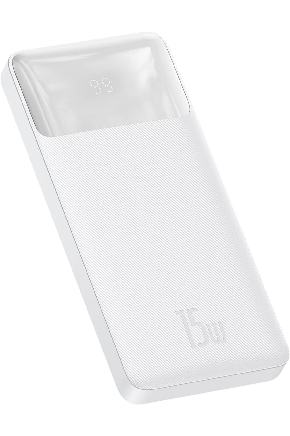 Mu Art Ahşap Mrt Bipow Overseas Edition Dijital Ekranlı 15W 10.000 mAh Powerbank Beyaz Art 871301