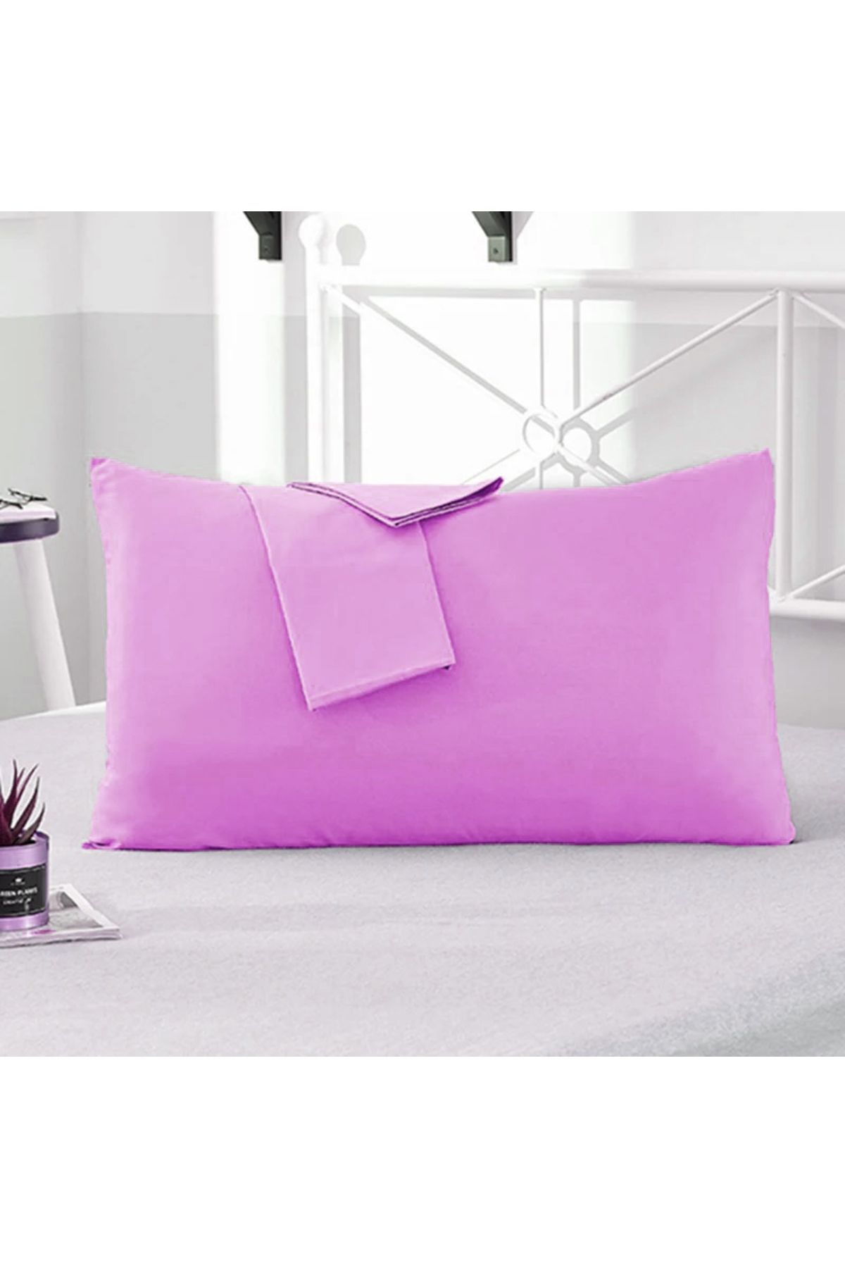 Juellhome %100 Pamuk Yastık Kılıfı (2 ADET) 50 x 70 Cm (Fermuarlı)