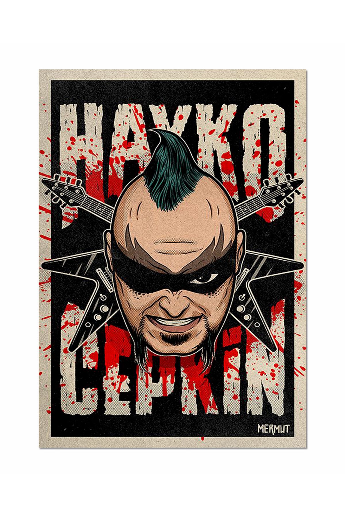 Ayabak Metal Poster Hayko Cepkin - Dikey Dekoratif Metal Poster - Hediyelik Metal Poster