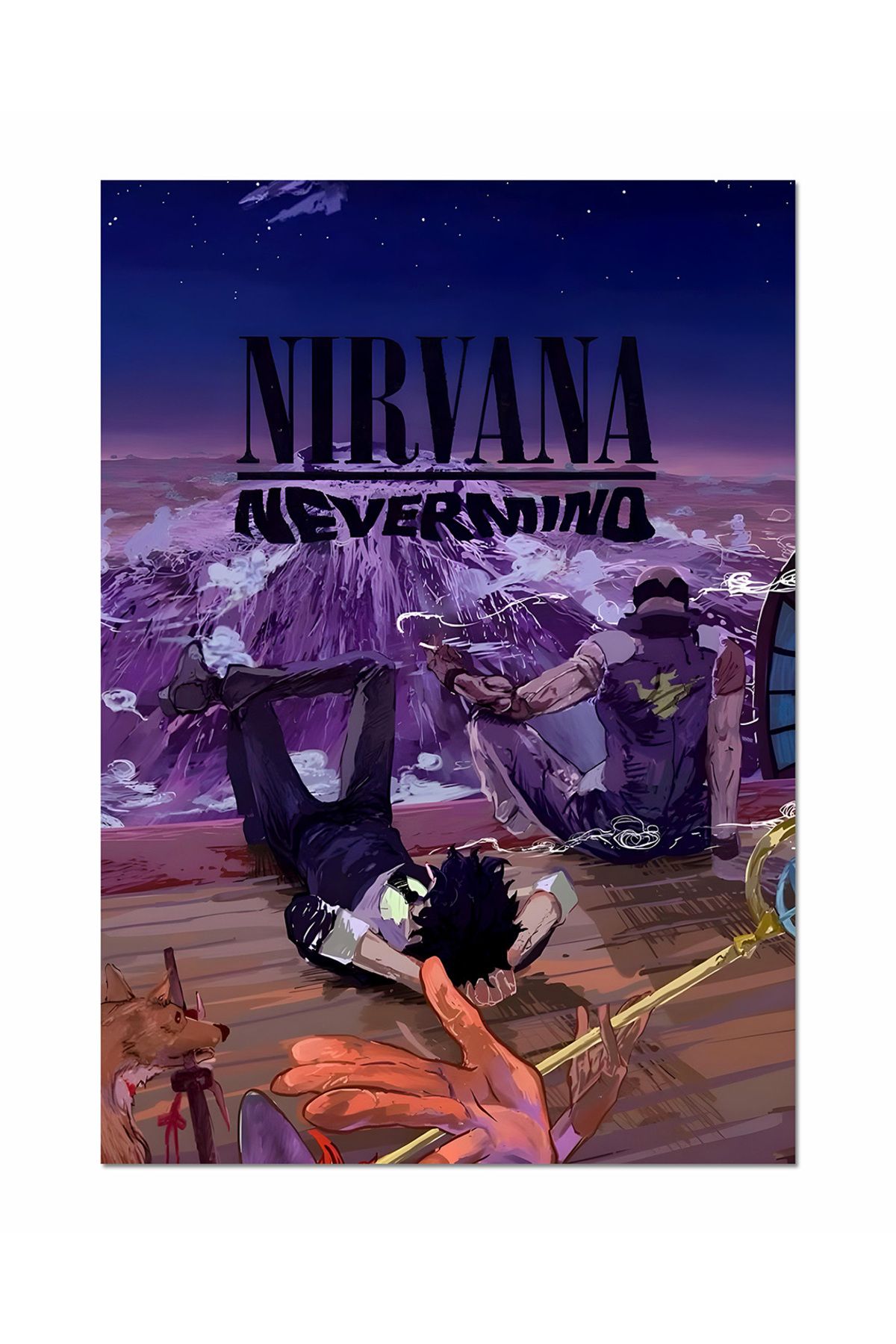 Ayabak Metal Poster NIRVANA - Dikey Dekoratif Metal Poster - Hediyelik Metal Poster