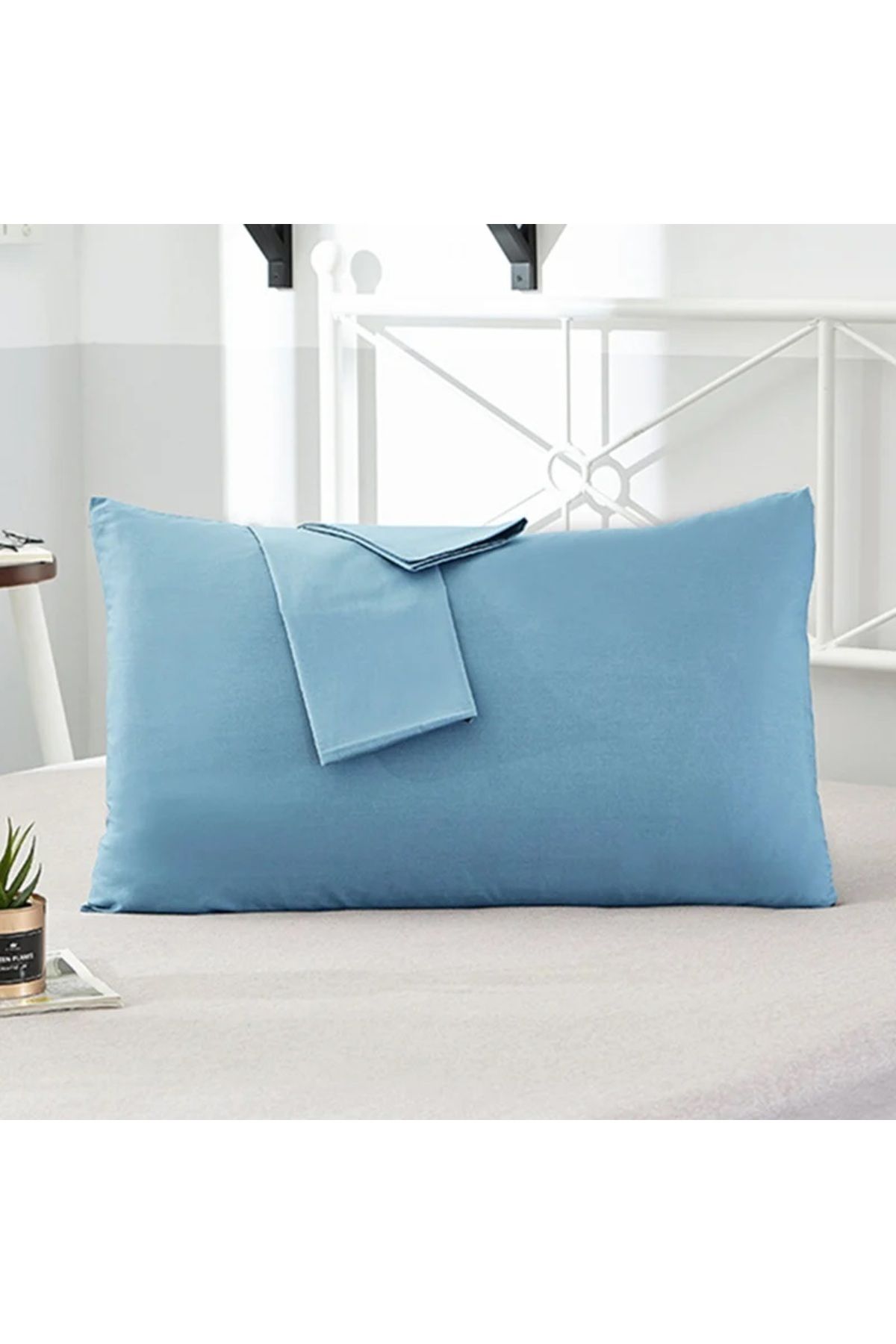 Juellhome %100 Pamuk Yastık Kılıfı (2 ADET) 50 x 70 Cm (Fermuarlı)