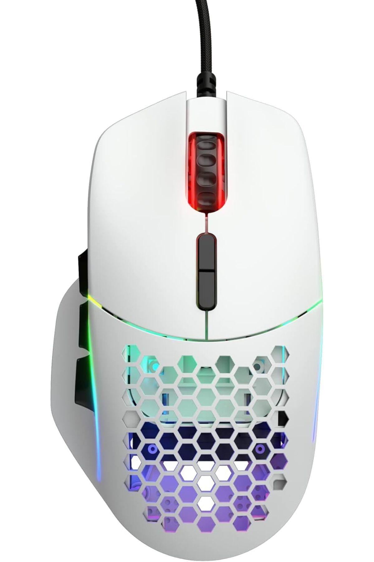 Mu Art Ahşap Mrt Oyun Modeli I Kablolu Oyun Faresi - 69g Süper Işık, 2 Değiştirilebilir Düğme, RGB, PTFE A