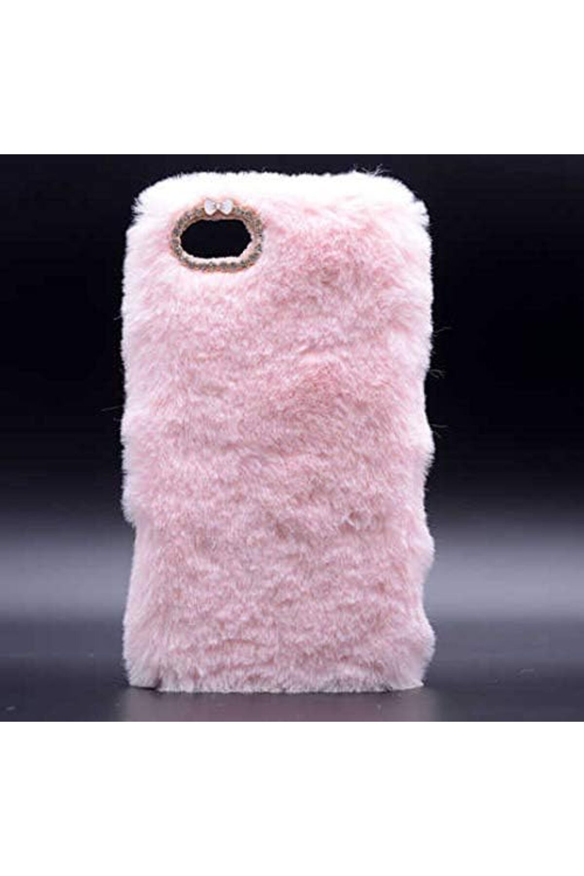 STOREMAX ELZ P9 Lite Mini Uyumlu Tüylü Peluslu Silikon Kılıf FRNTR 1127478