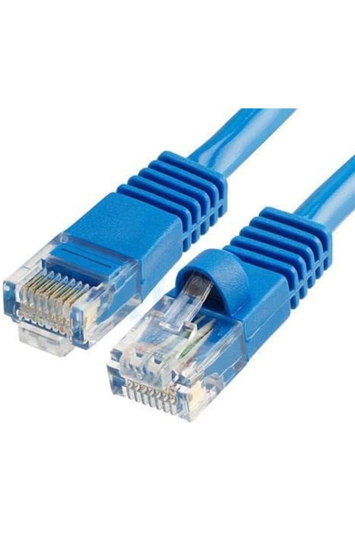 STOREMAX Ezg Lunatic Cat610M Cat6 Rj45 Lan Kablosu UÇLARI FABRİKASYON TAKILI Bilgisayar Modem Mavi İnterne