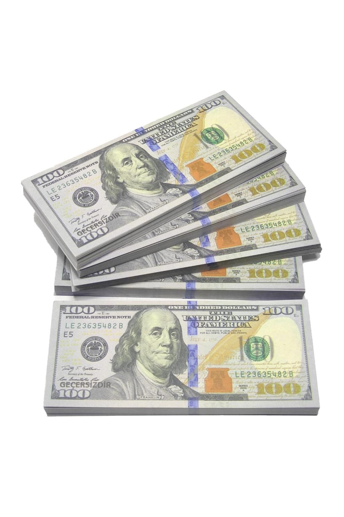 SİLVERLAND Şaka Parası 100'lük Banknot Dolar - 100 Adet