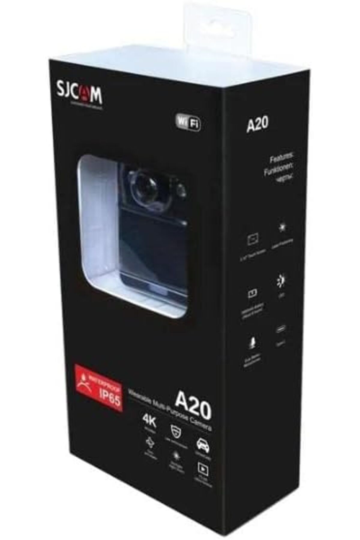 STOREMAX SRT A20 4K Vücut Kamerası Güvenlik Polis Ekipmanı IP65 LED Flaş 150° Hareket Algılama 240FPS