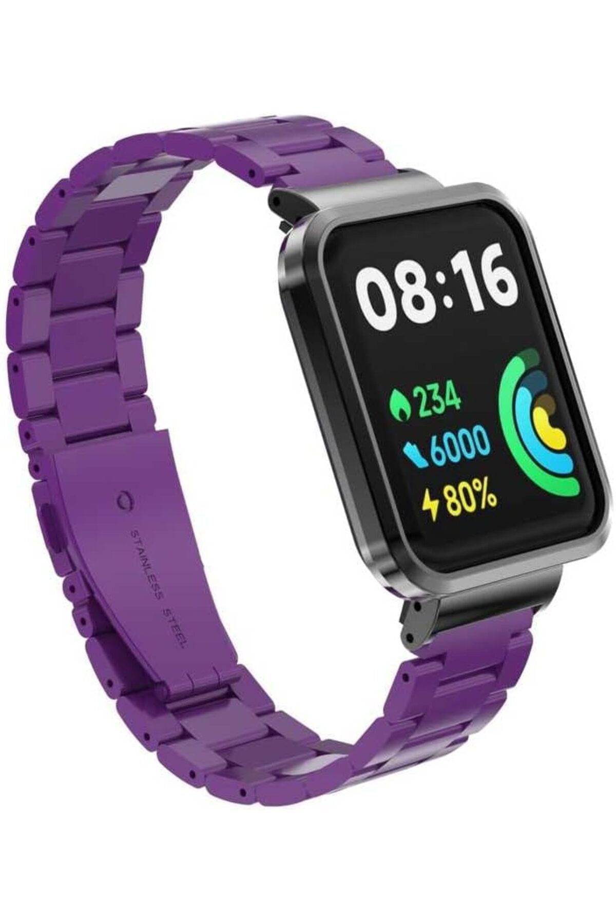 STOREMAX SRT Xiaomi İle Uyumlu Redmi Watch 2 Lite KRD-60 Metal Kordon Mor FxYM 1126906