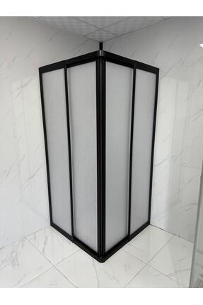 Yıldırım Duş Damla Desen Mika Duşakabin Siyah Renk Profil
