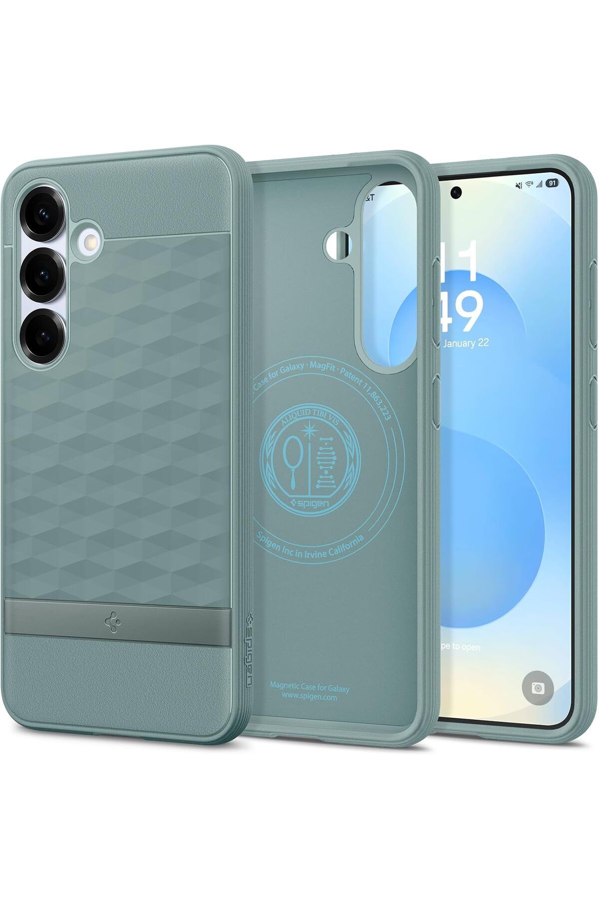 STOREMAX Caseology Galaxy S25 Plus Kılıf Parallax Mag özellikli Sage Green - ACS09060 TrendBazaar 1057563