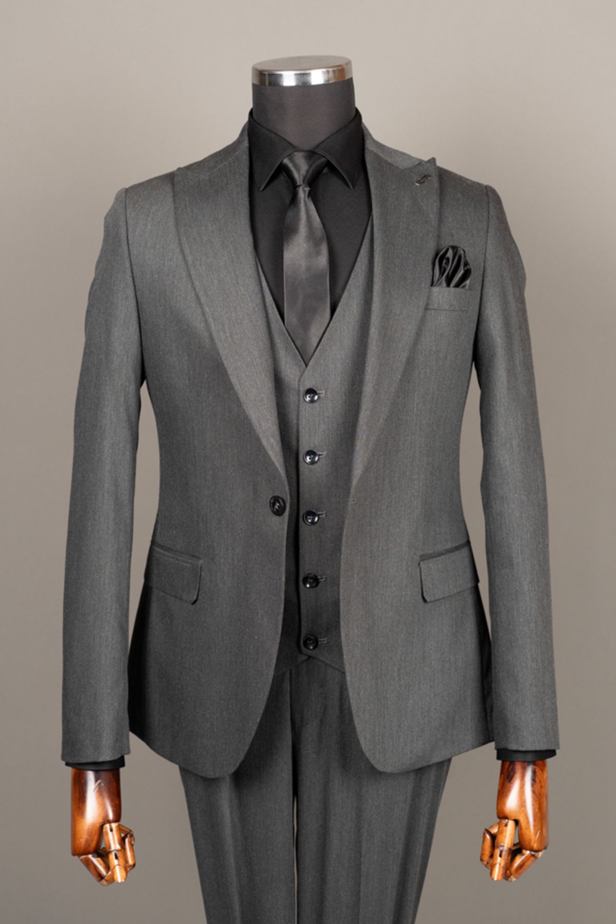 Terziayhan Yeni Sezon Slimfit Yelekli Takım Elbise