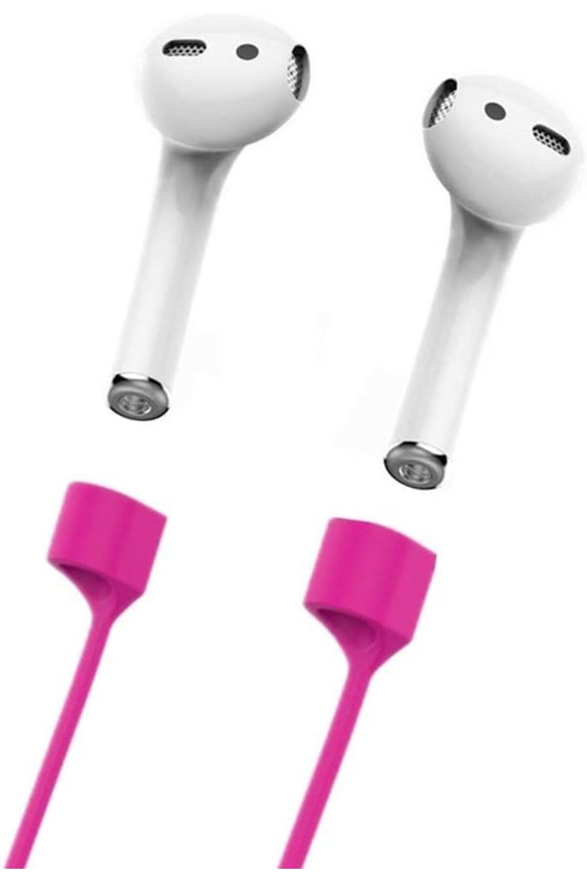 STOREMAX Ezg Boyun Askı ipi Tutucu Silikon İp Basic Koyu Pembe Airpods 1 2 Airpods 3 Airpods Pro ile Uyuml