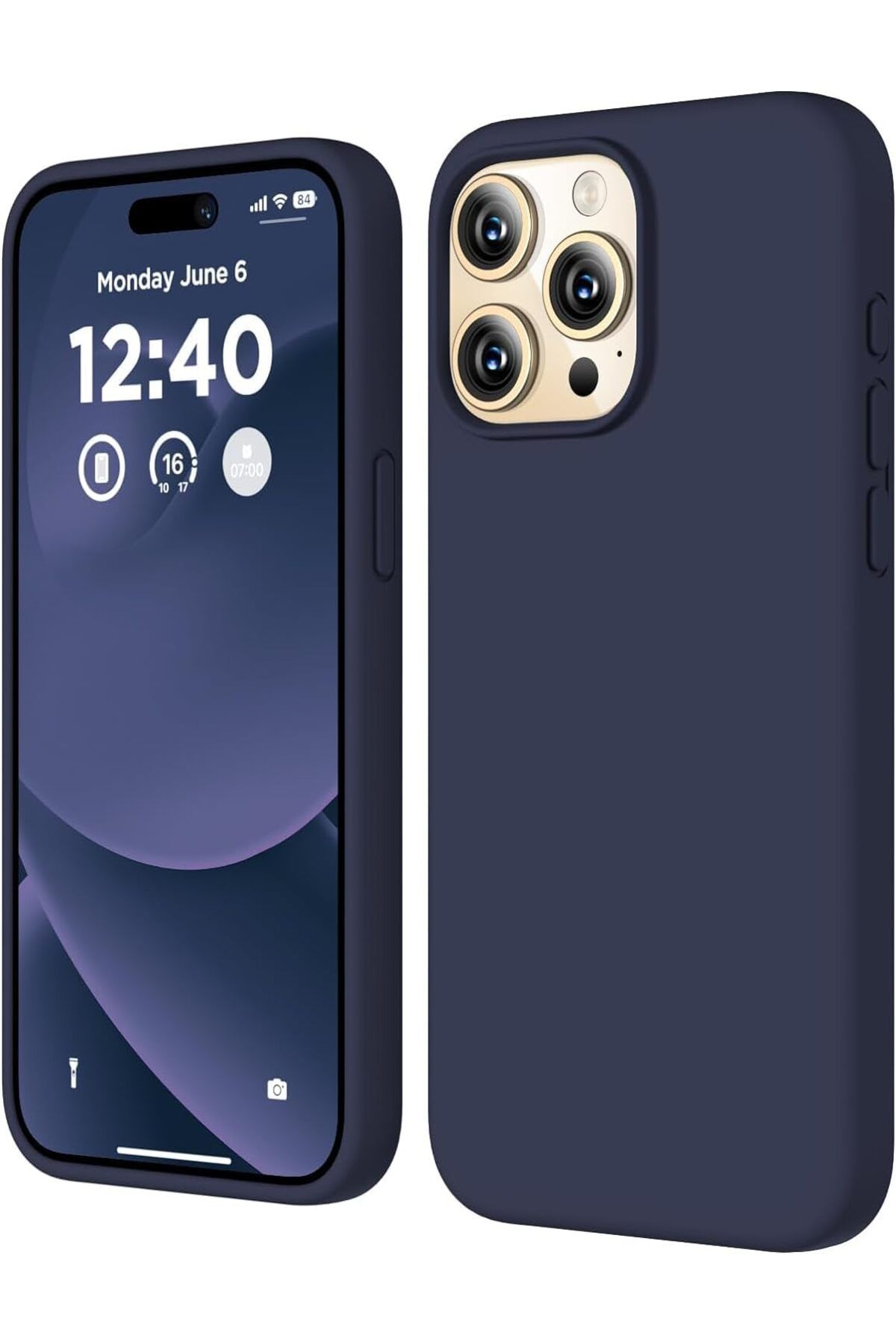 STOREMAX ELZ iPhone 15 Pro Kılıf 6.1 ile Uyumlu, İnce Sıvı Silikon 3 Katmanlı Tam Kaplamalı Yumuşak J