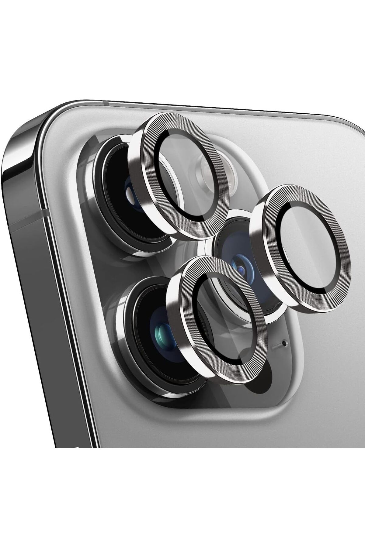STOREMAX Ezg iPhone 14 Pro/iPhone 14 Pro Max için Kamera Lens Koruyucu, Alüminyum 9H Temperli Cam Lens Kame