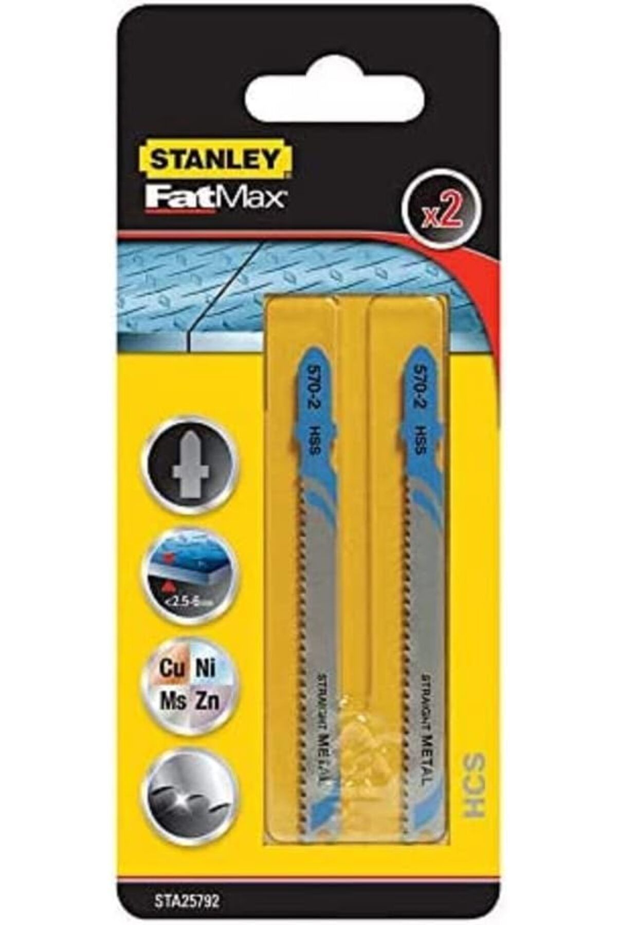 STOREMAX ELZ Sta25792 Dekupaj Testere, Metalik, 2 Adet FRNTR 1127478