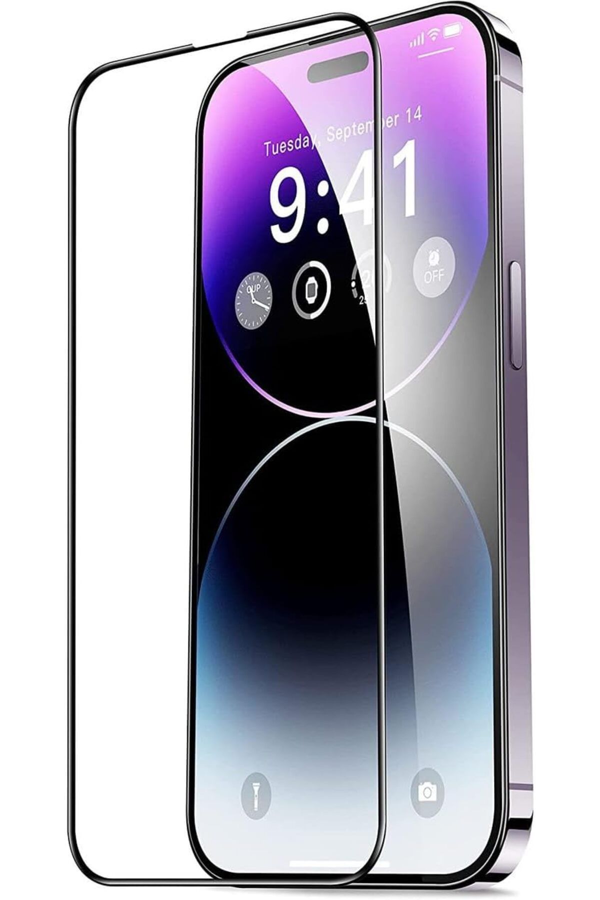 Mu Art Ahşap Mrt İphone 12 Pro Max ile Uyumlu SuperGlass Güçlendirilmiş Ekran Koruyucu Parmak İzi Tutmayan v