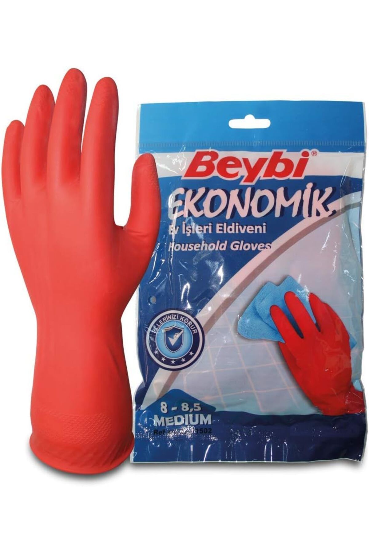Mu Art Ahşap Mrt Beybi Ekonomik Temizlik Eldiveni Çift - 8-8.5 Art 871301