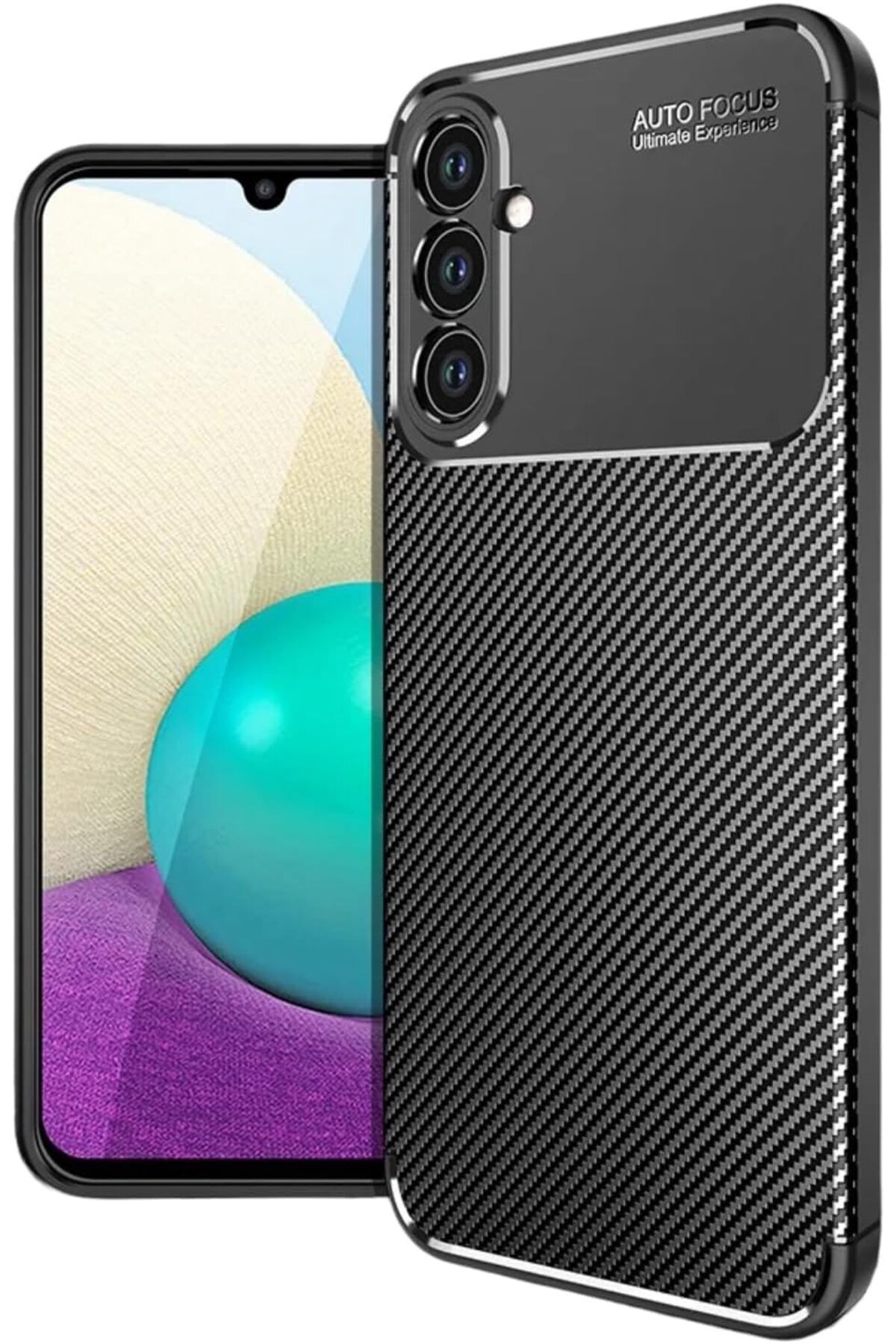 LUXE Galaxy A24 ile Uyumlu Silikon Kılıf TPU Negro Ultra Slim Fit Karbon Delux (Siyah) LXSHP 1055529